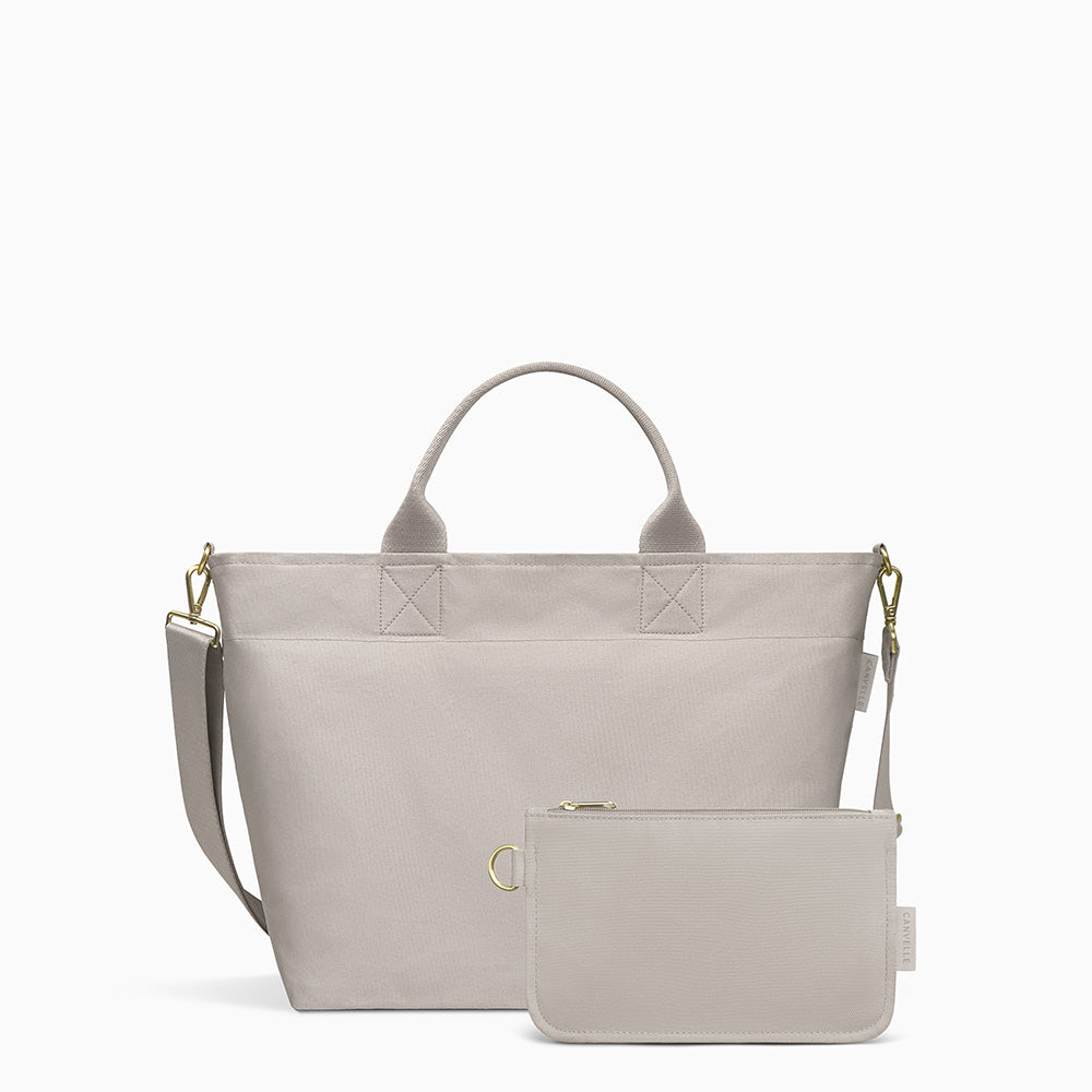 Zip Crossbody Tote + Flat Pouch Bundle