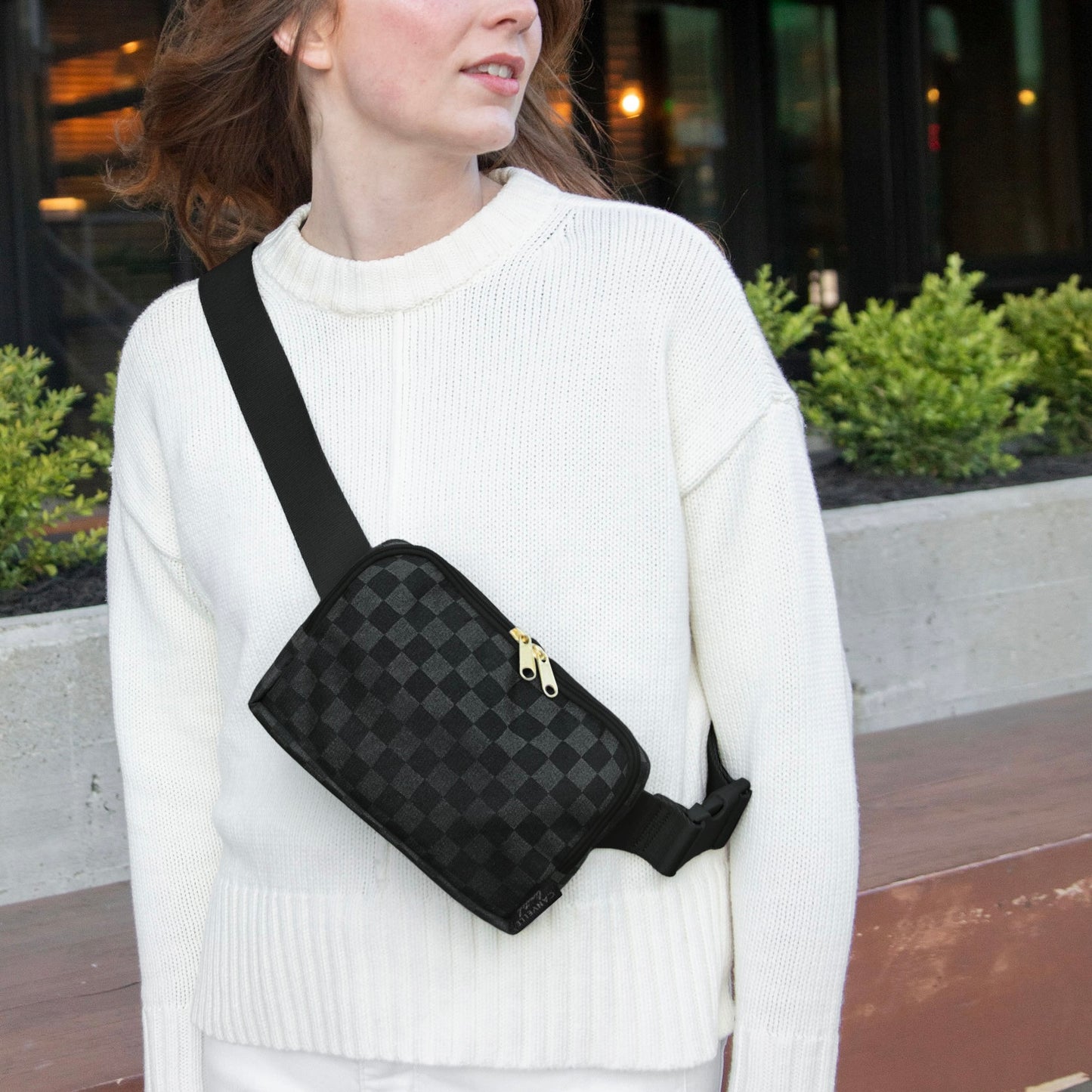 Belt Bag - Black Checkered