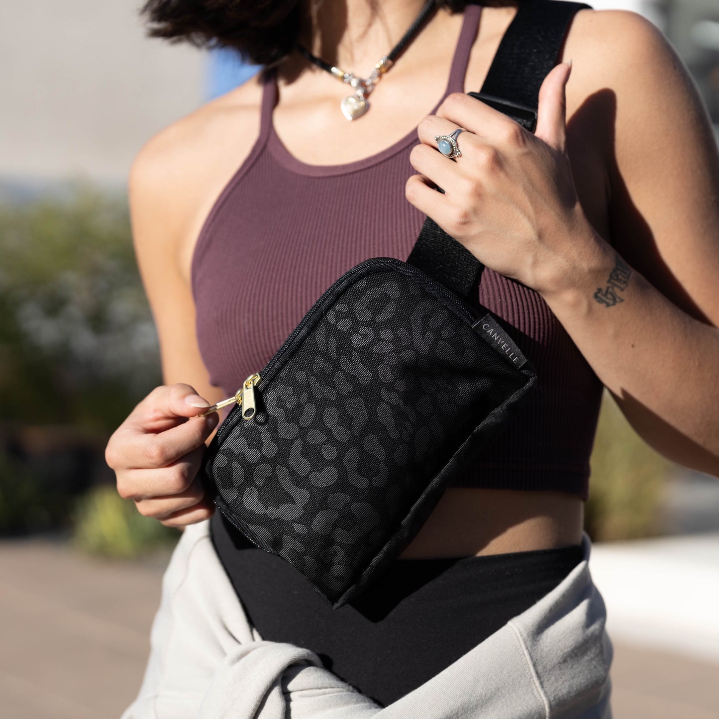 Belt Bag - Black Leopard