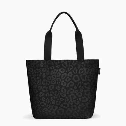 Carryall Tote - Black Leopard