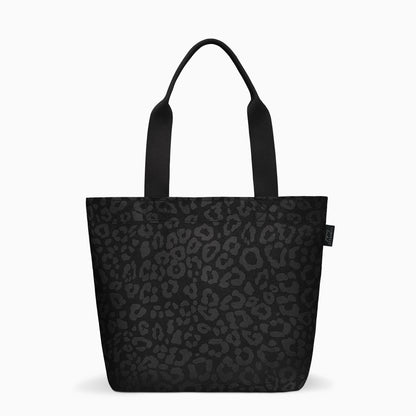 Carryall Tote - Black Leopard