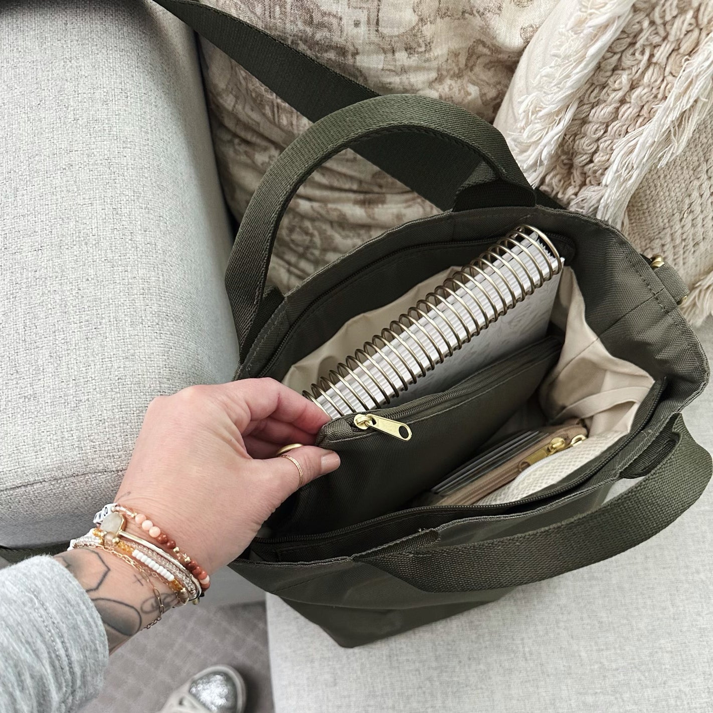 Zip Crossbody Tote