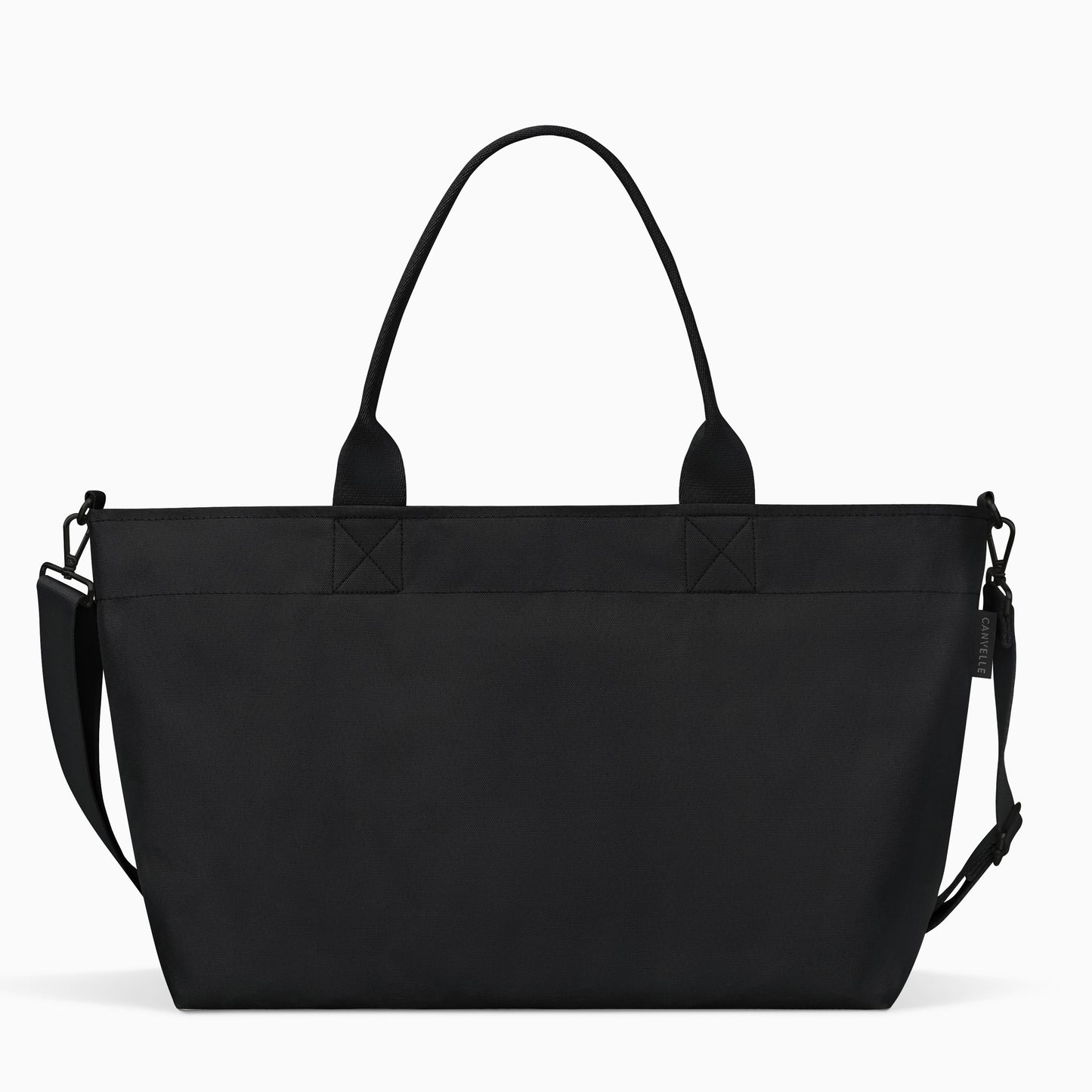 Crossbody Tote - Black + Black Hardware