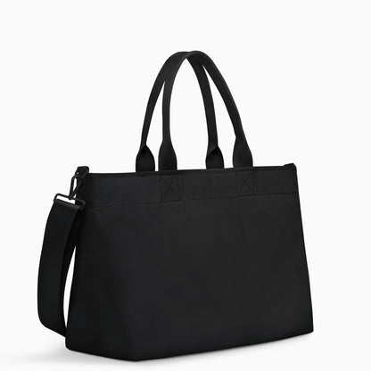 Crossbody Tote - Black + Black Hardware