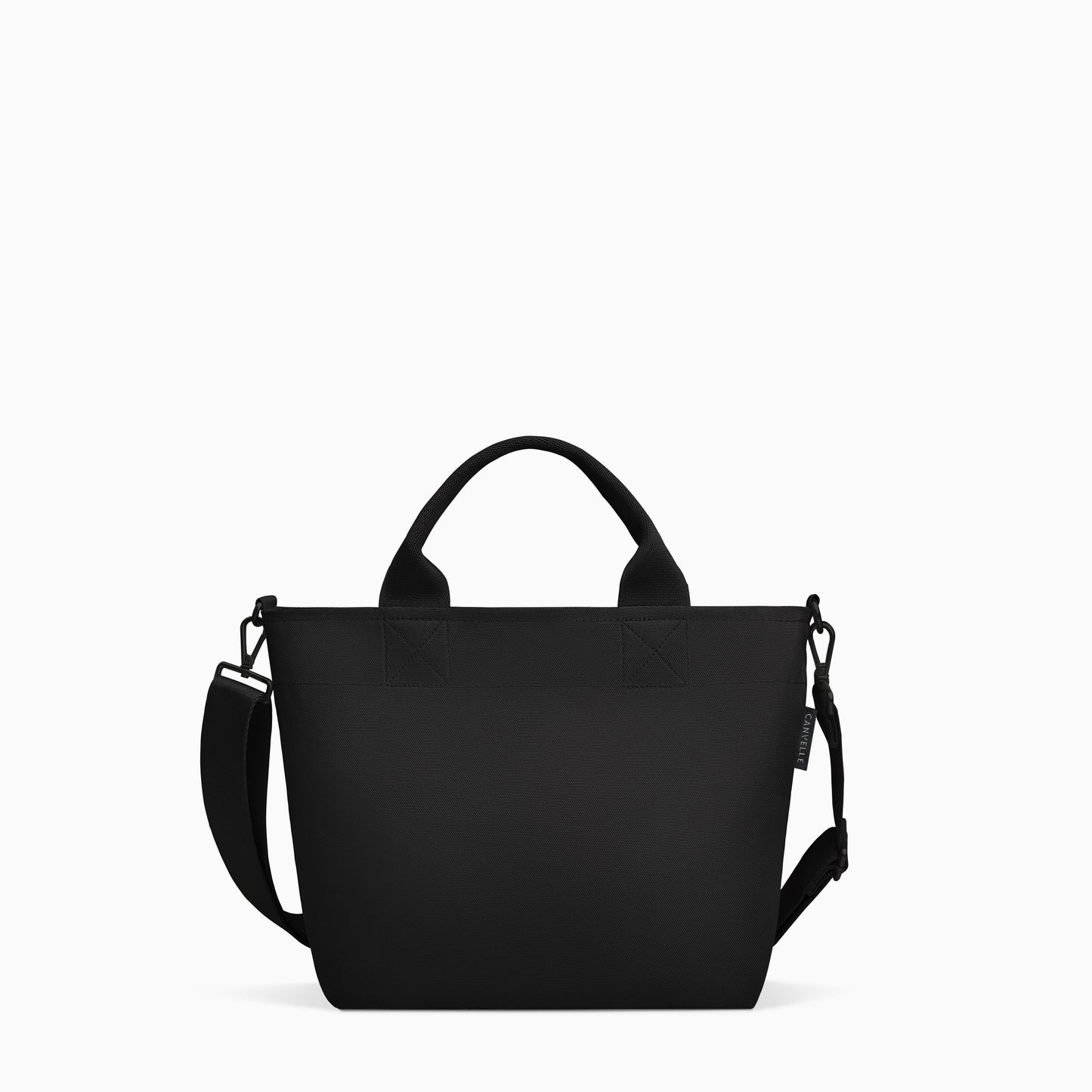 Crossbody Tote - Black + Black Hardware