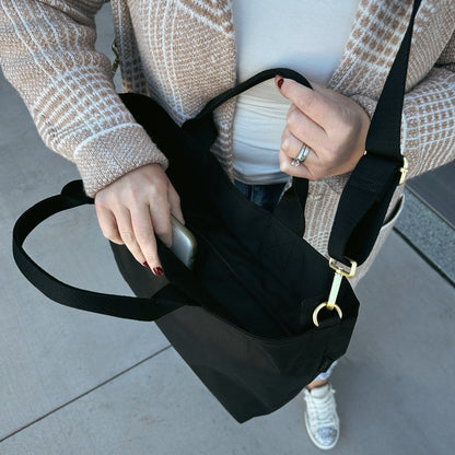 Crossbody Tote - Black