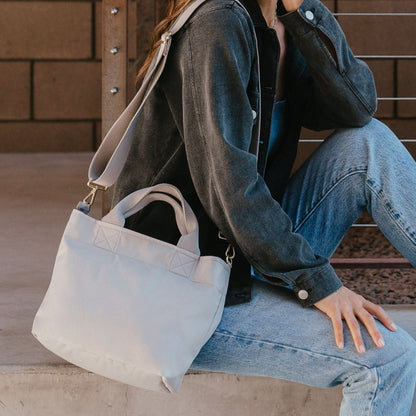 Crossbody Tote - Grey