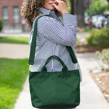 Crossbody Tote - Hunter Green