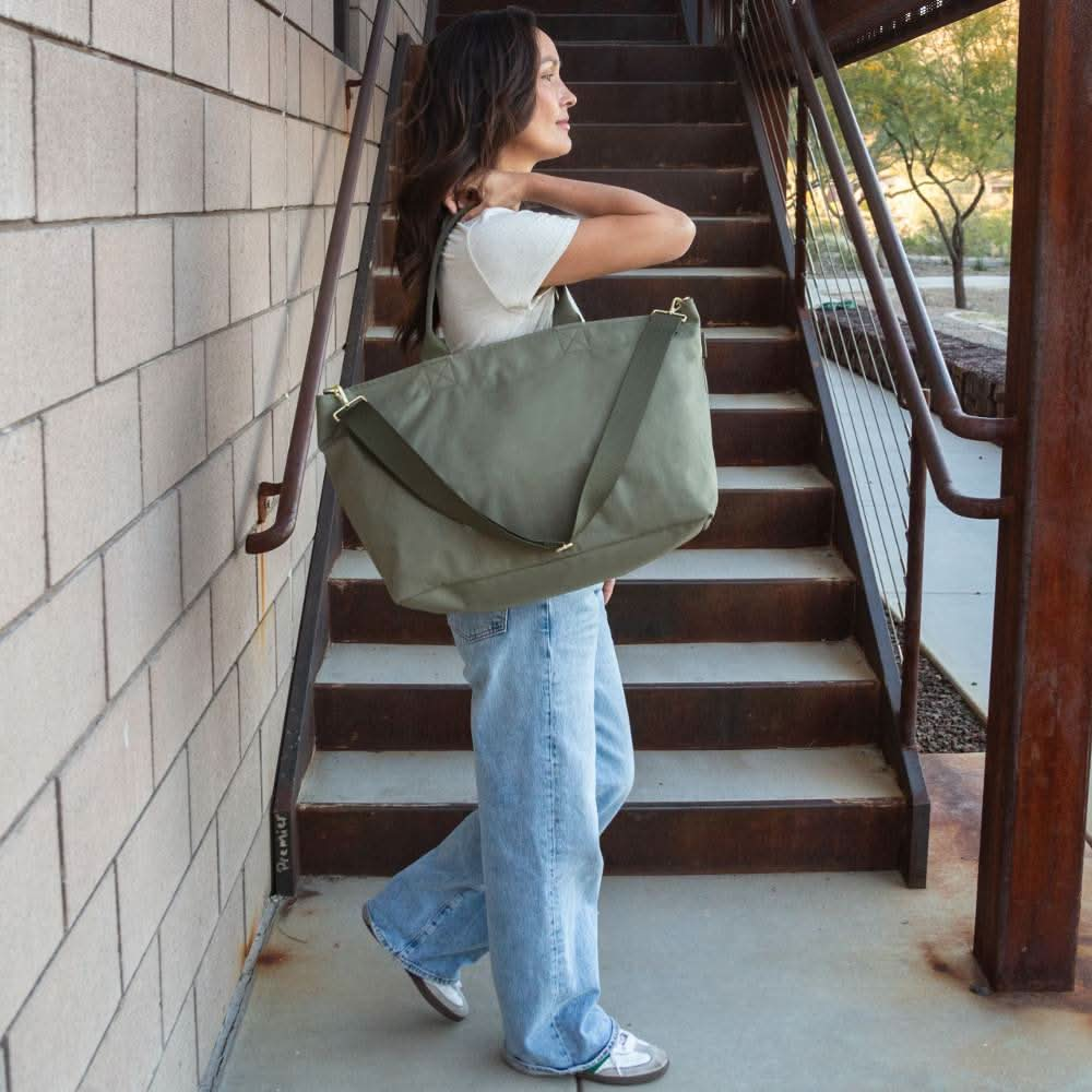 Crossbody Tote - Olive