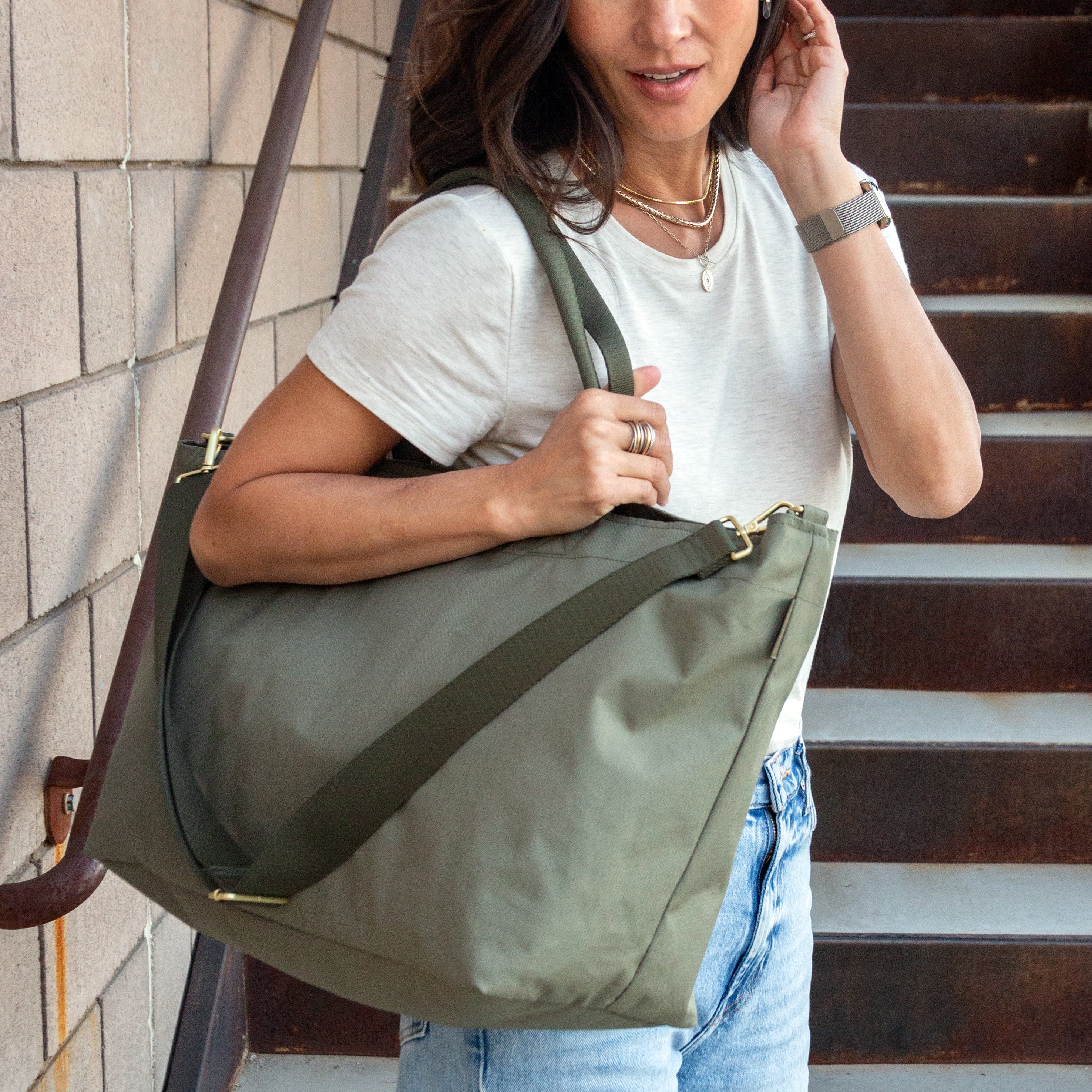 Sale Zip Crossbody Tote - Large