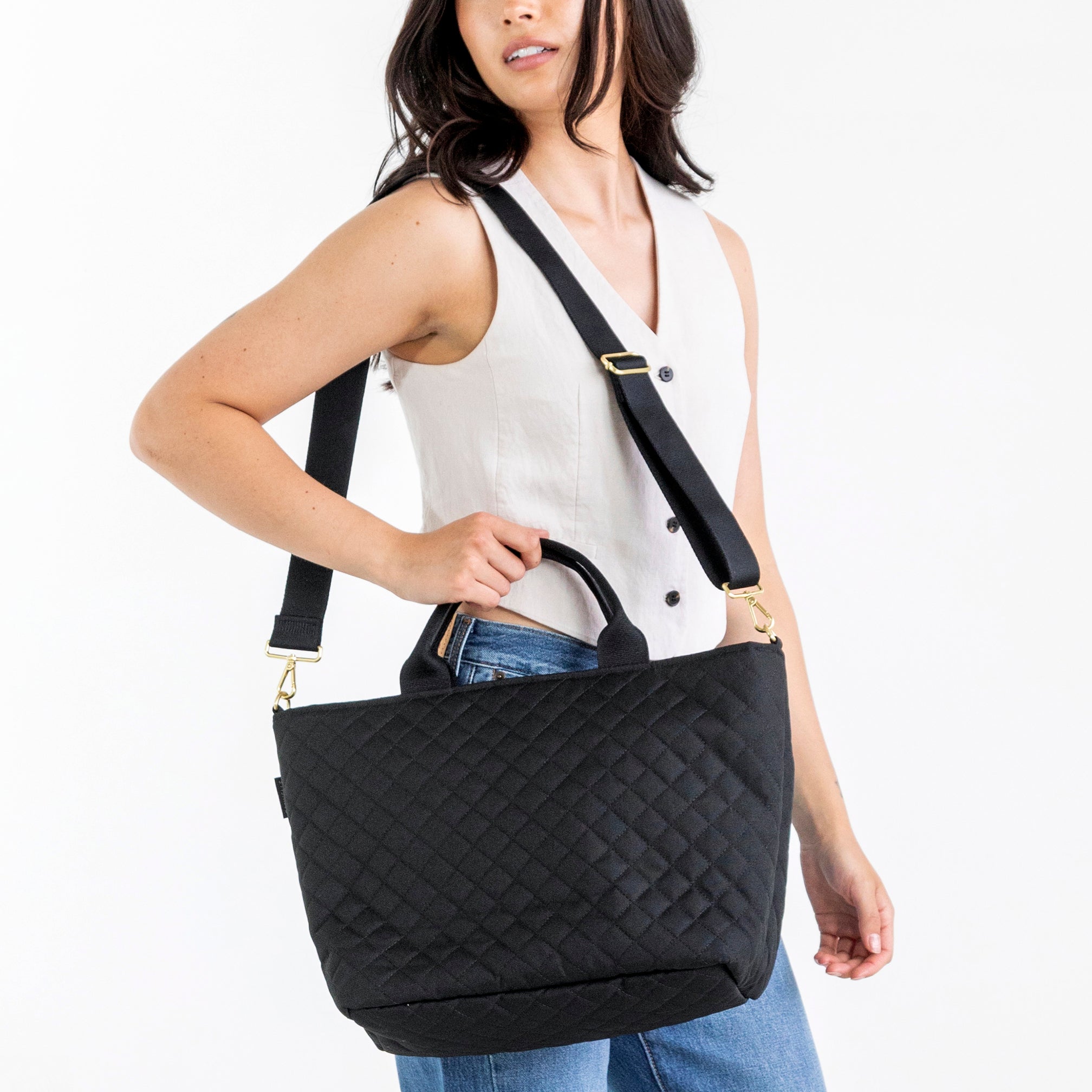 Zip Crossbody Tote - Machine Washable & Compact – Canvelle
