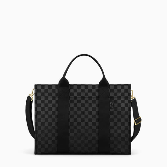 Everyday Tote - Black Checkered