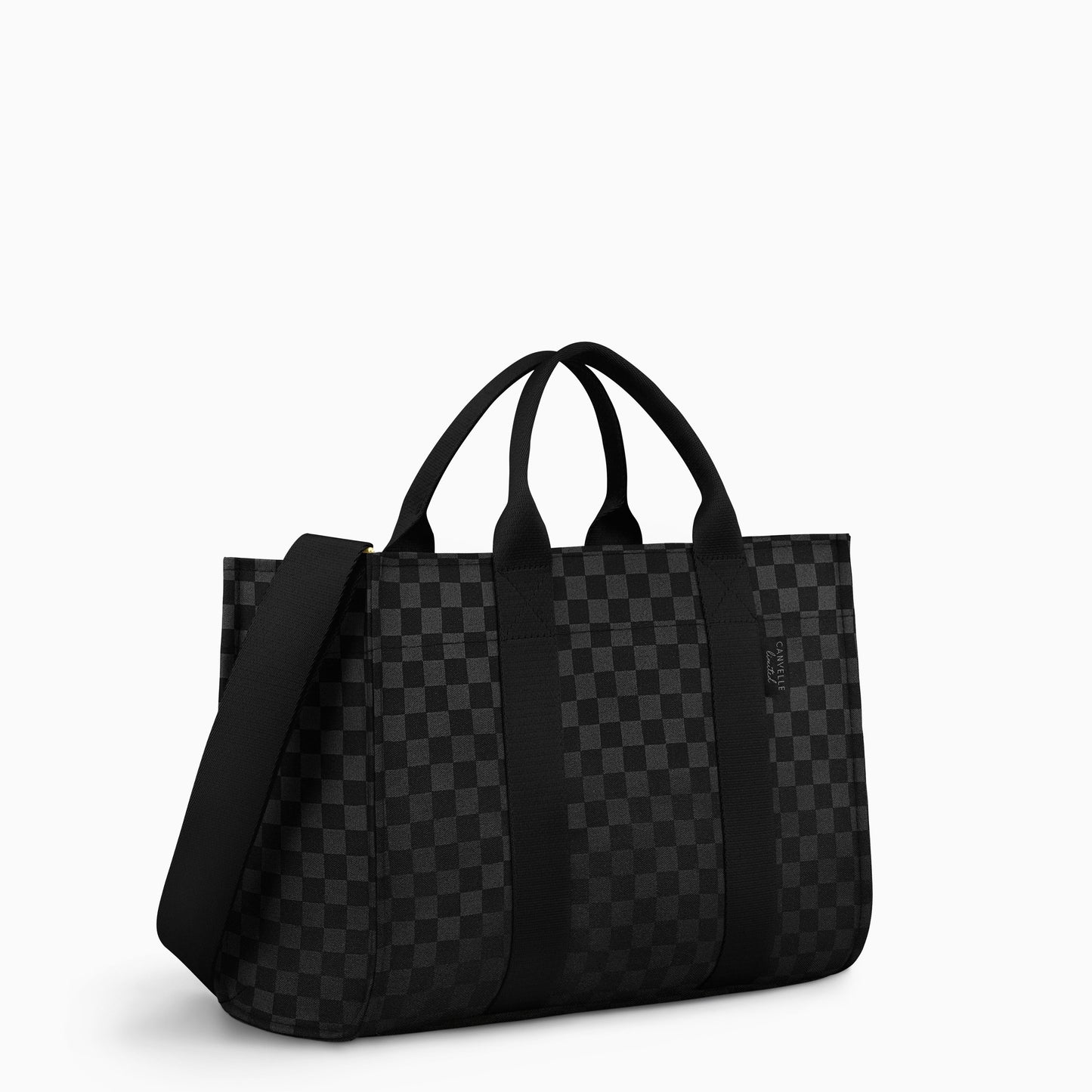 Everyday Tote - Black Checkered