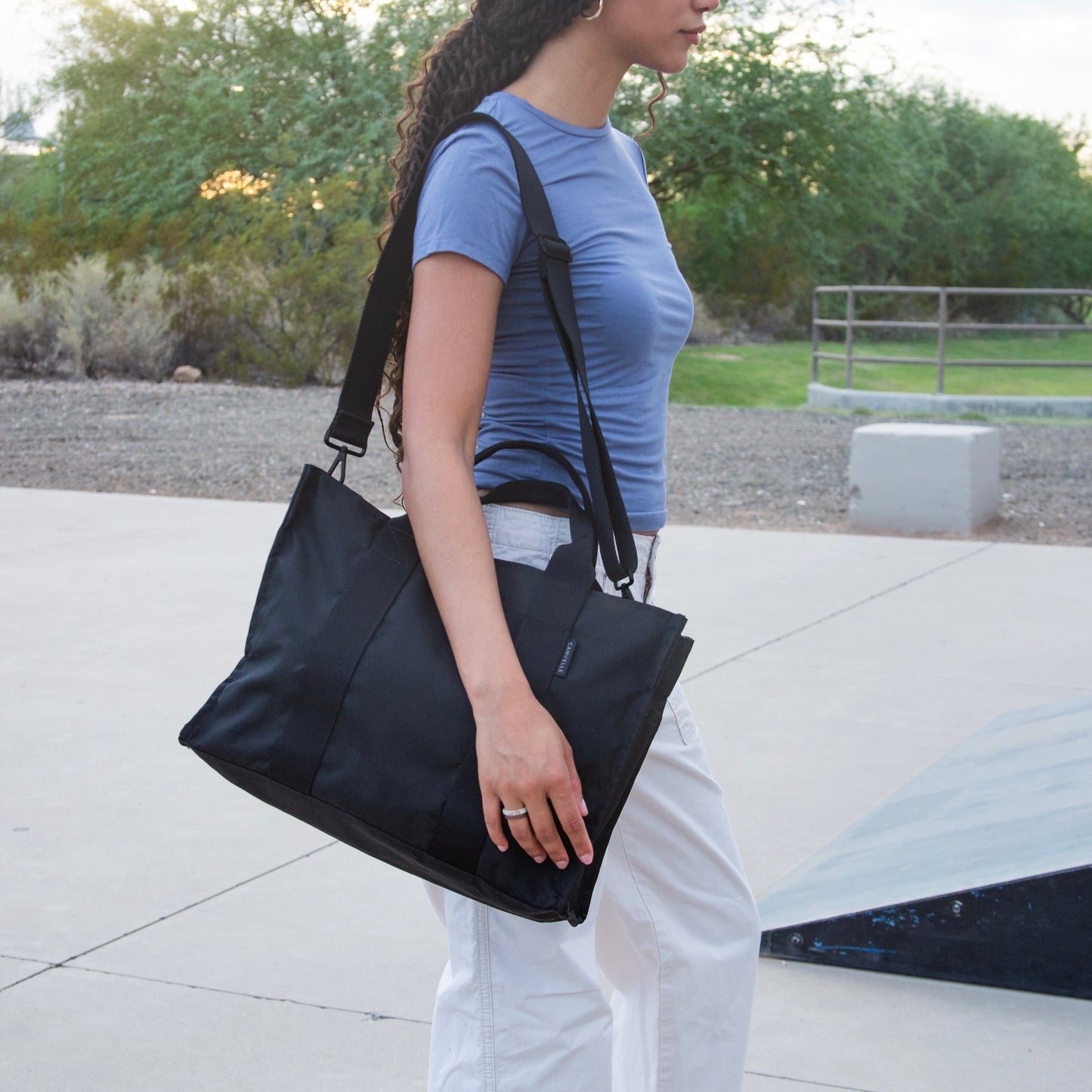 Everyday Tote - Black + Black Hardware