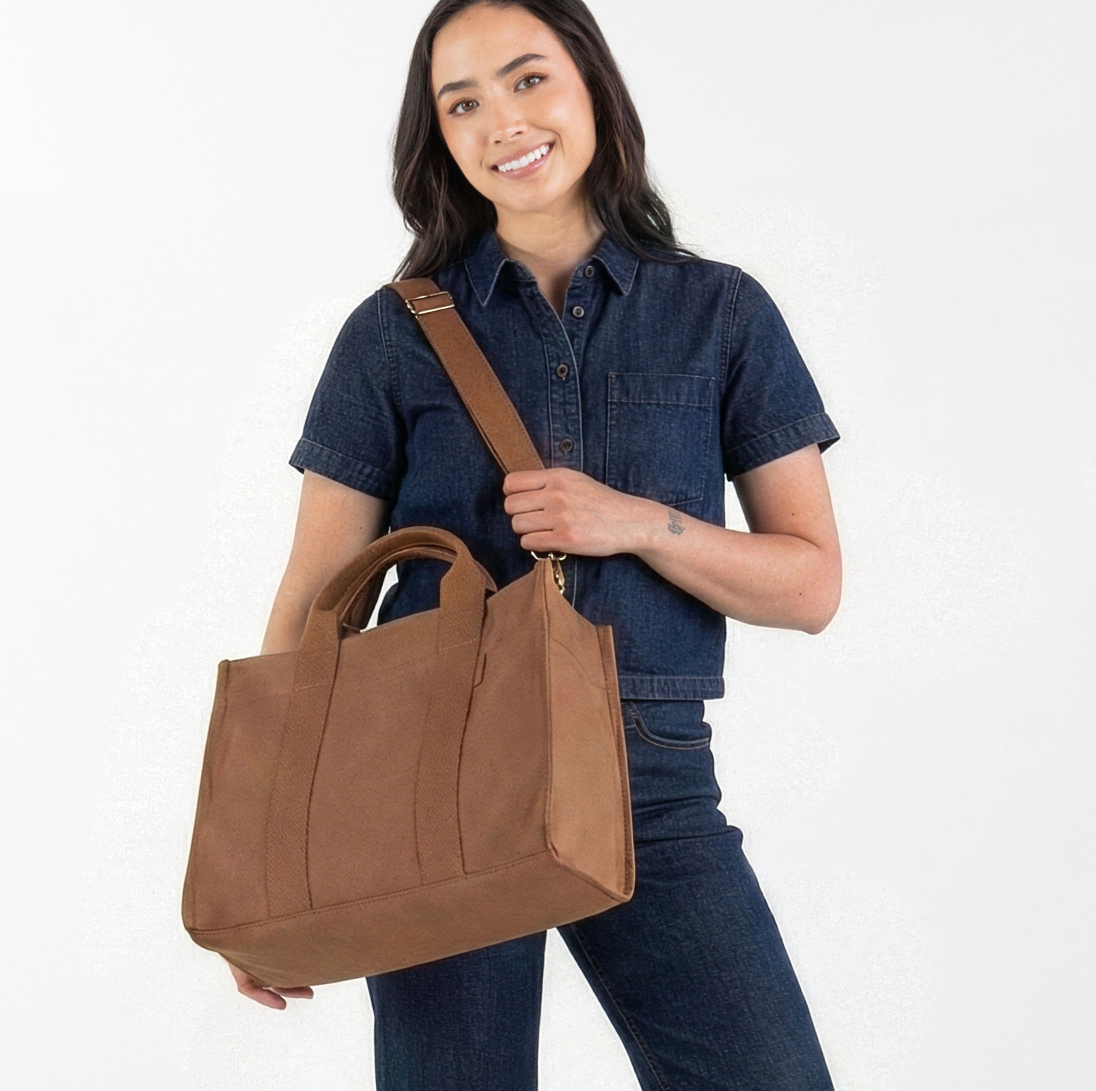 Boxy Crossbody Tote