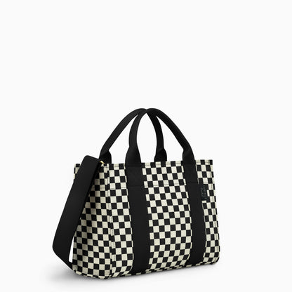 Everyday Tote - Black + White Checkered