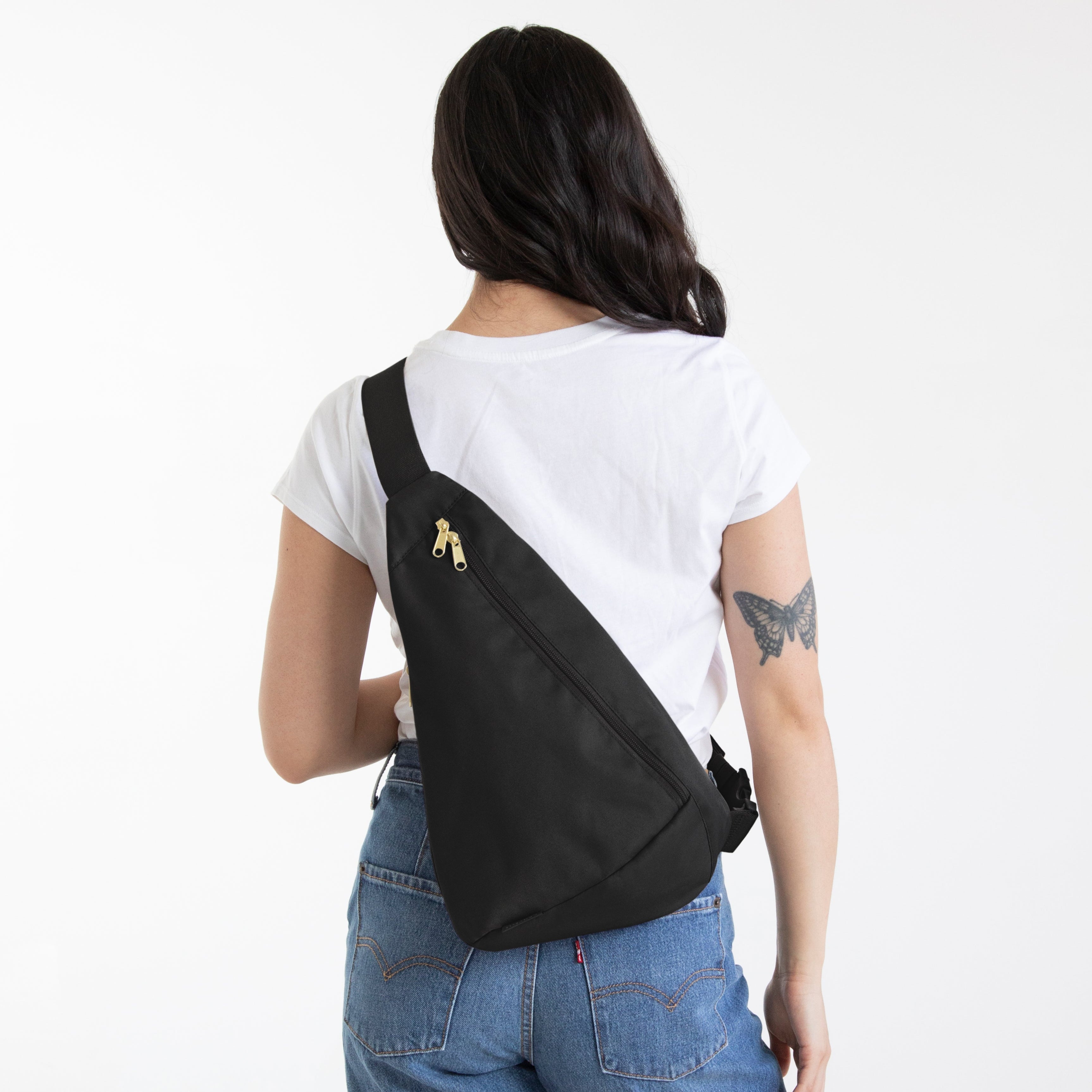 【KOOLOSET】Padding Sling Bag Stealth Crossbody Sling Bag – Orange Cat Packs