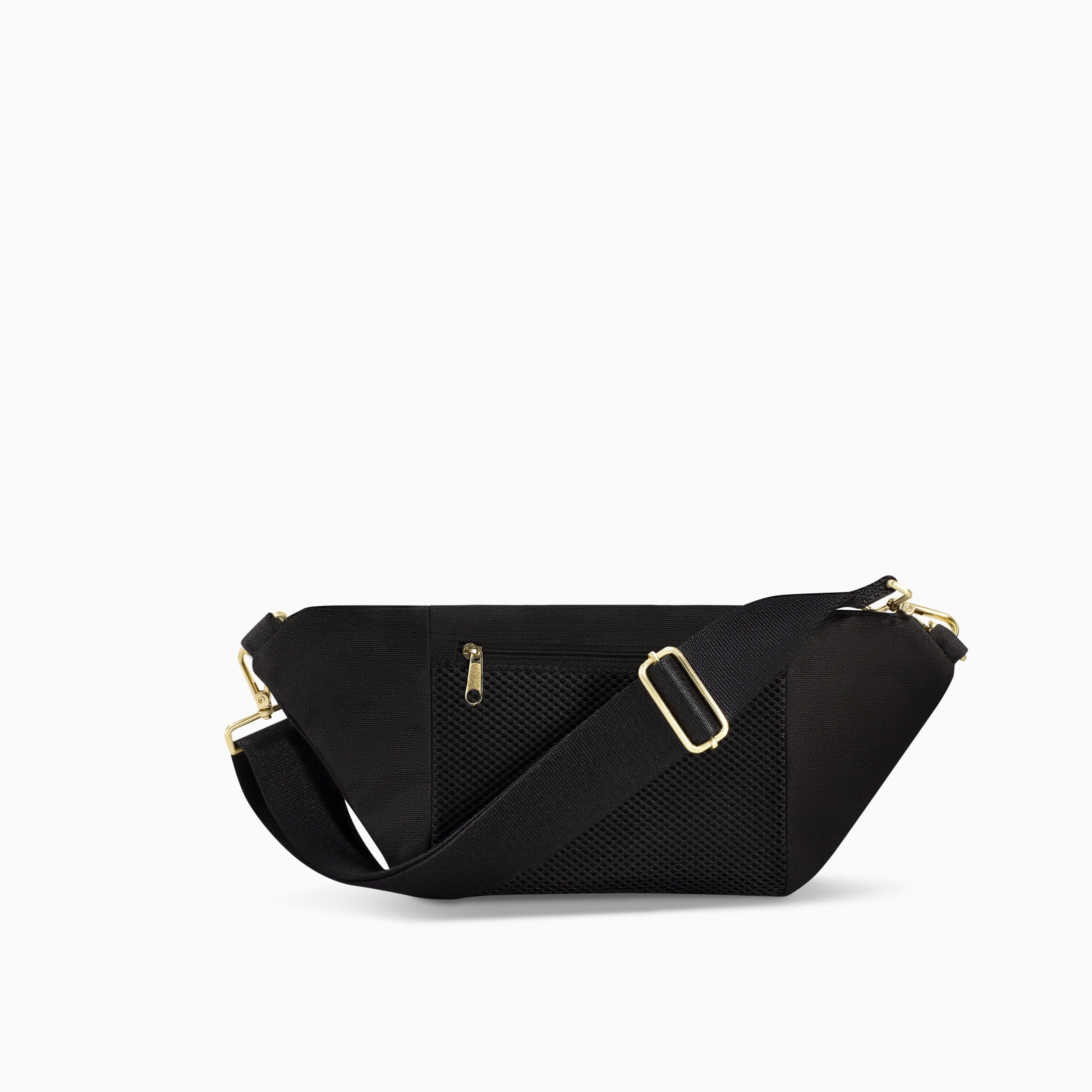 Fanny pack black hot sale and white