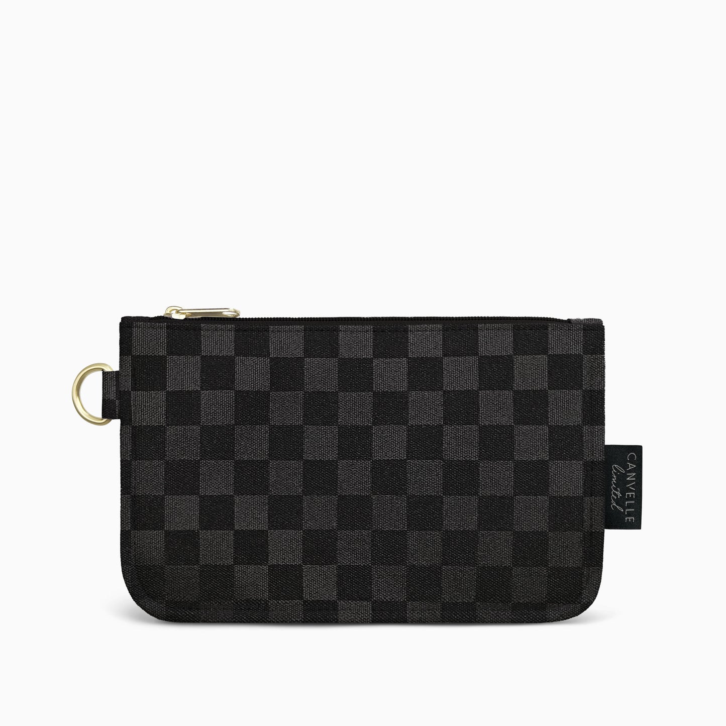 Flat Pouch - Black Checkered