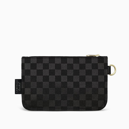 Flat Pouch - Black Checkered