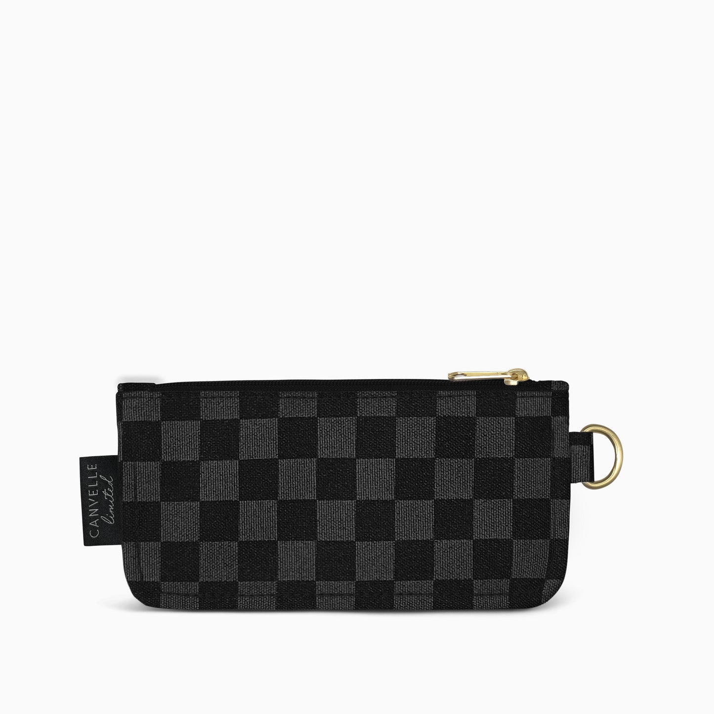 Flat Pouch - Black Checkered