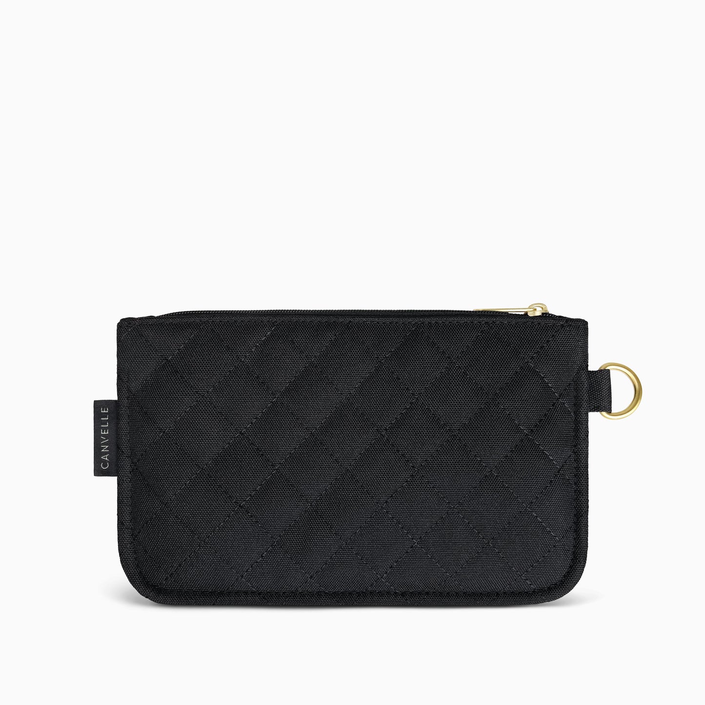 Flat Pouch - Quilted Black