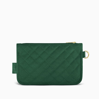 Flat Pouch - Quilted Hunter Green