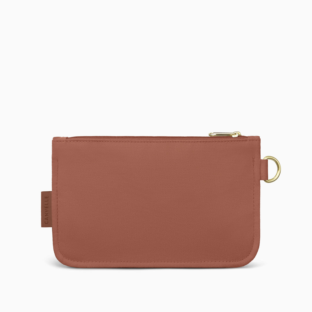Flat Pouch - Brown leather pouch