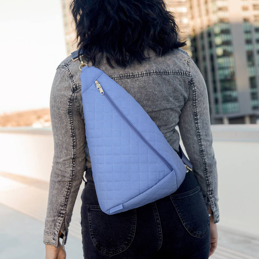 Sling Bag - Quilted Cornflower Blue