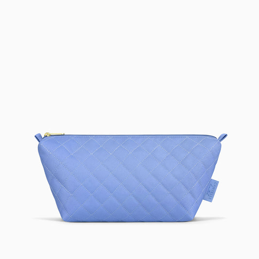 Toiletry Pouch - Quilted Cornflower Blue