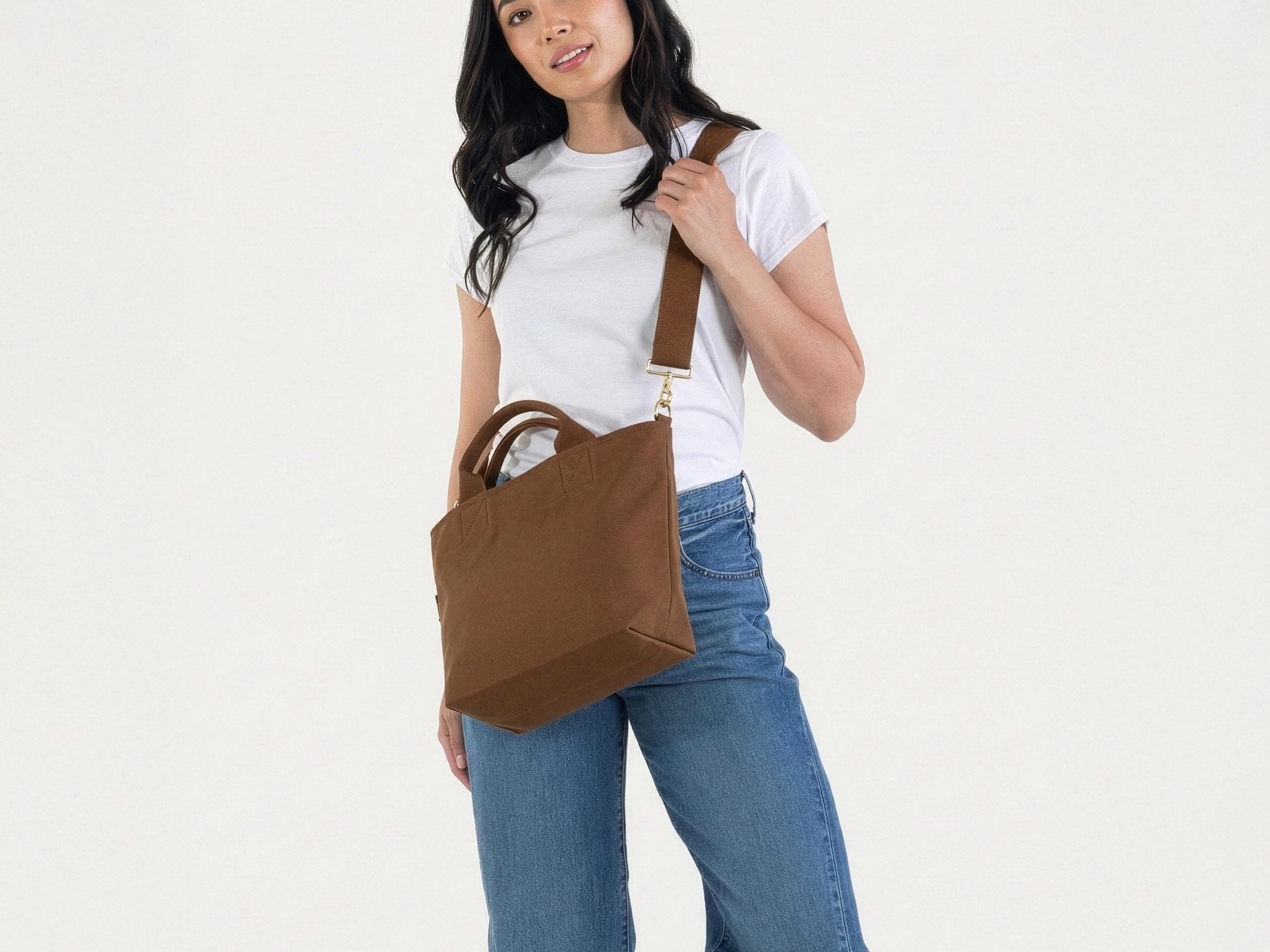 Zip Crossbody Tote - Machine Washable & Compact – Canvelle