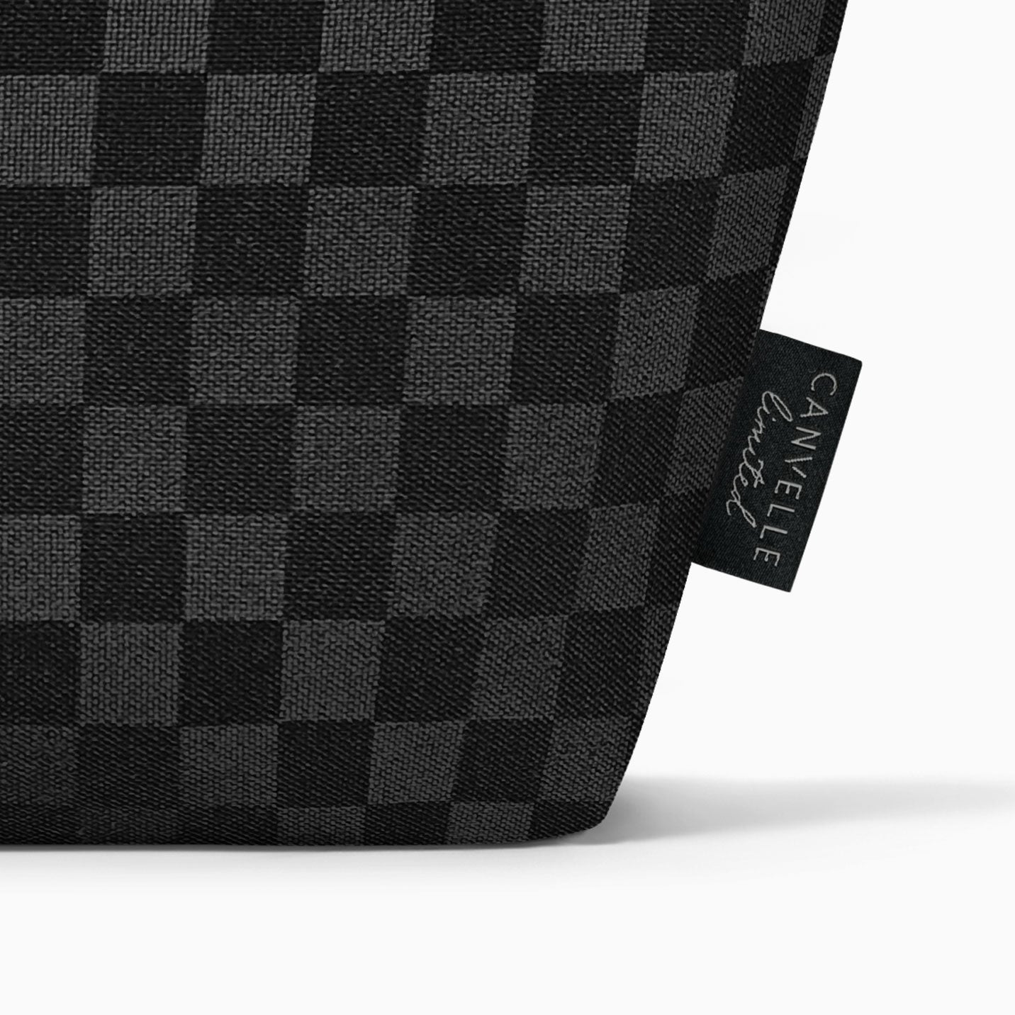 Toiletry Pouch - Black Checkered