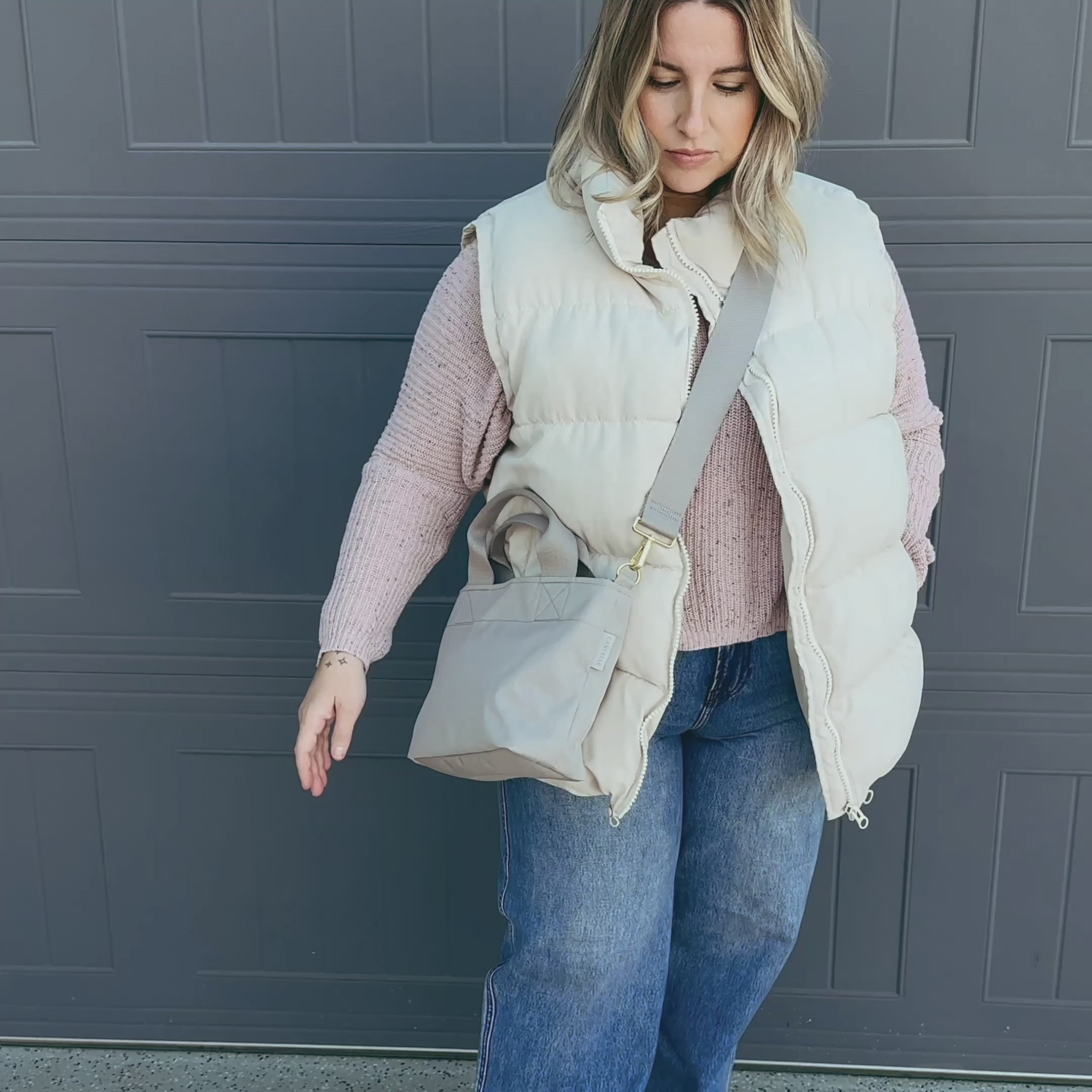 Sale Zip Crossbody Tote