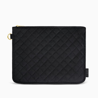 Flat Pouch - Quilted Black